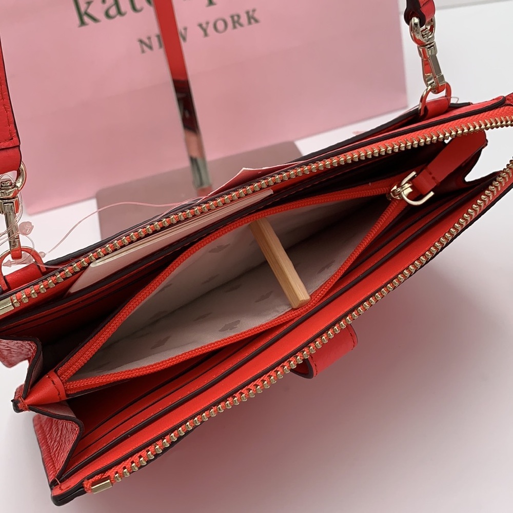 KATE SPADE JACKSON SMALL TAB CROSSBODY STOPLIGHT COLOR - Picture 6 of 13